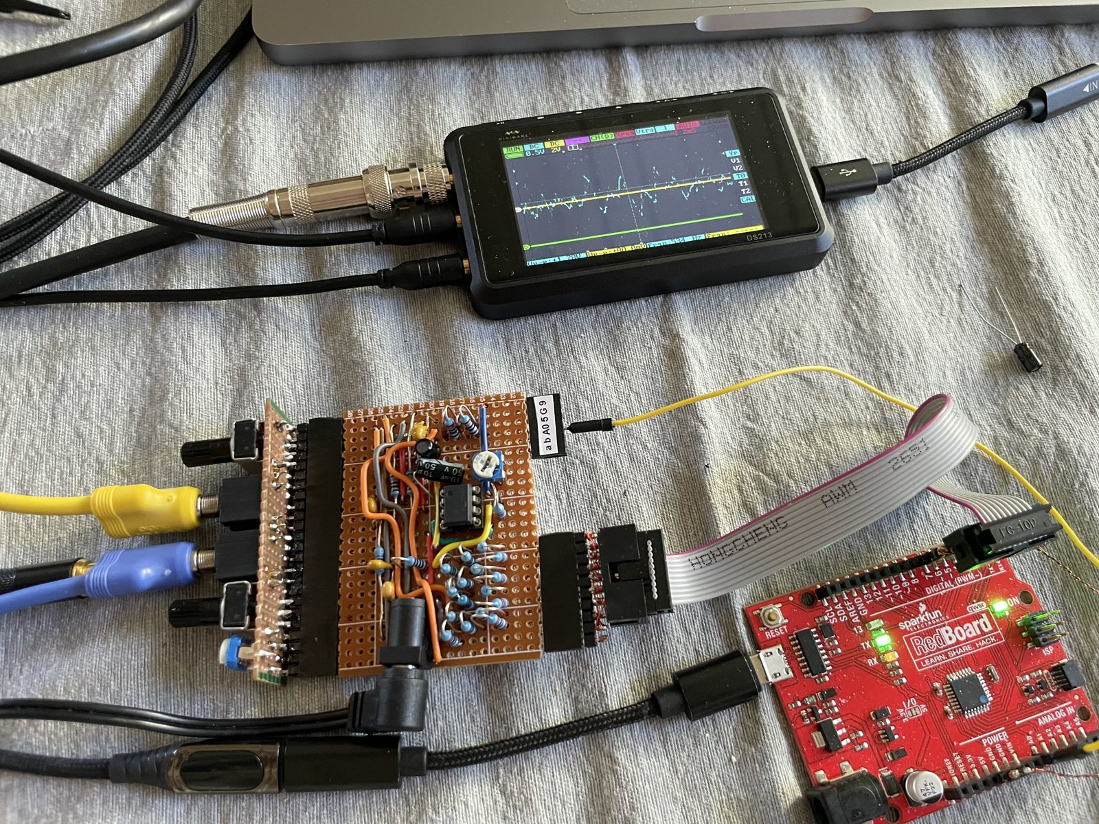 Electric guitar signal through the DAC