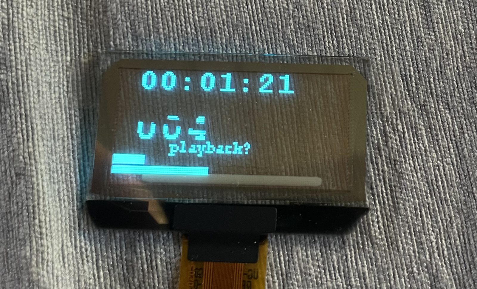 Playback screen