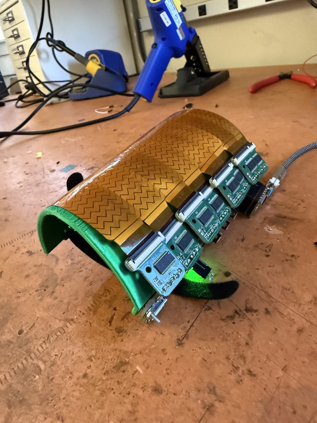 Side view of the chassis