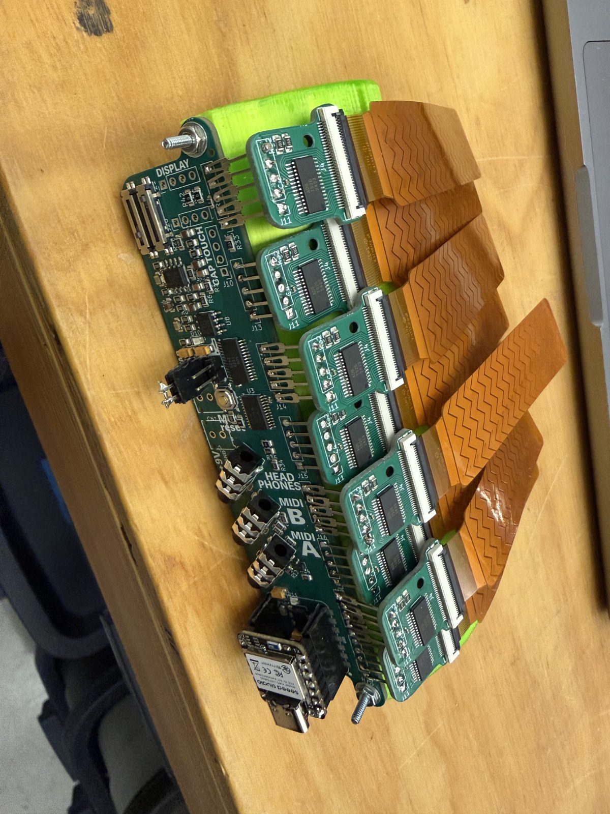 Strips wired to the main board
