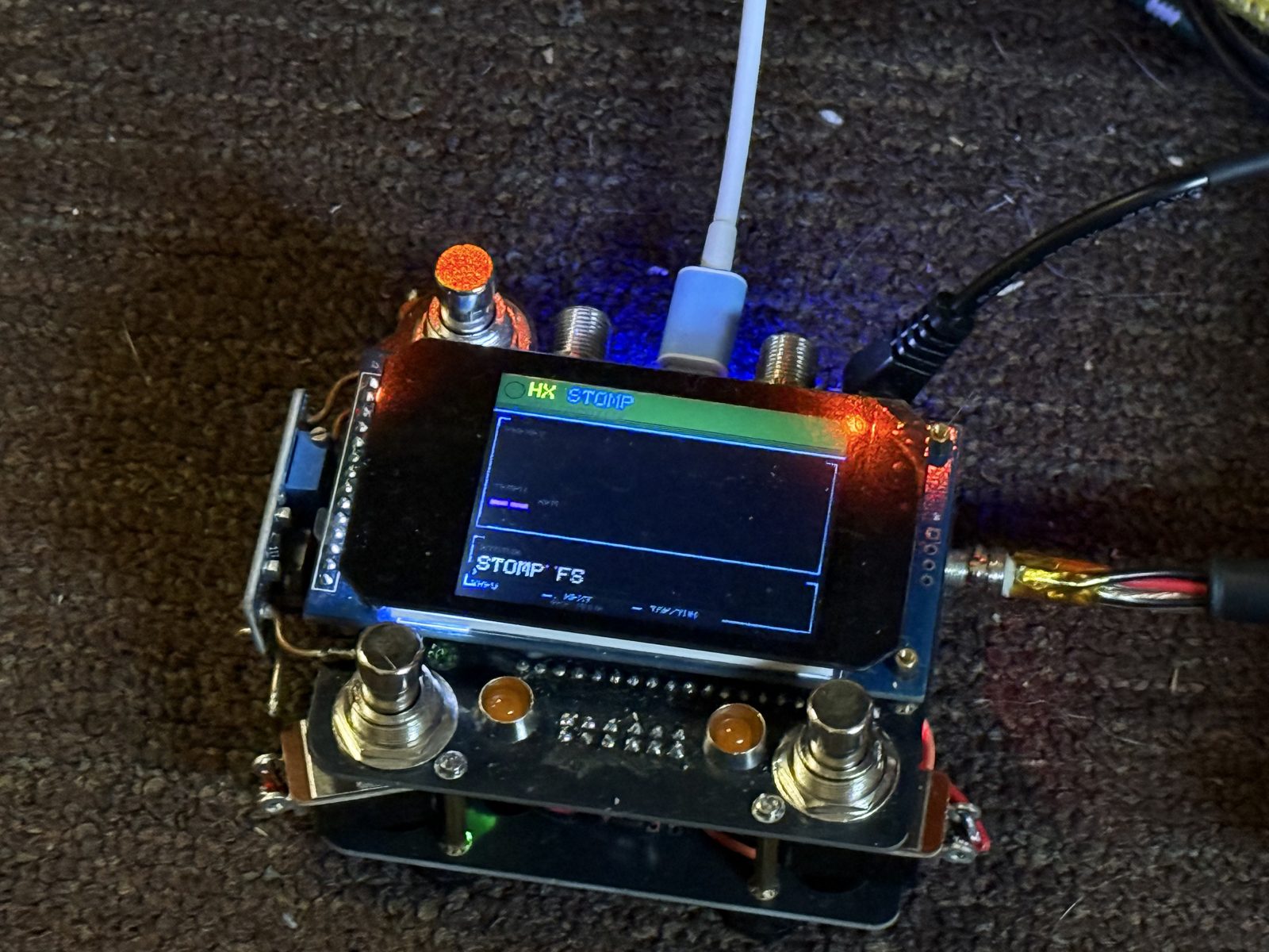 Screen showing the Stomp FS page