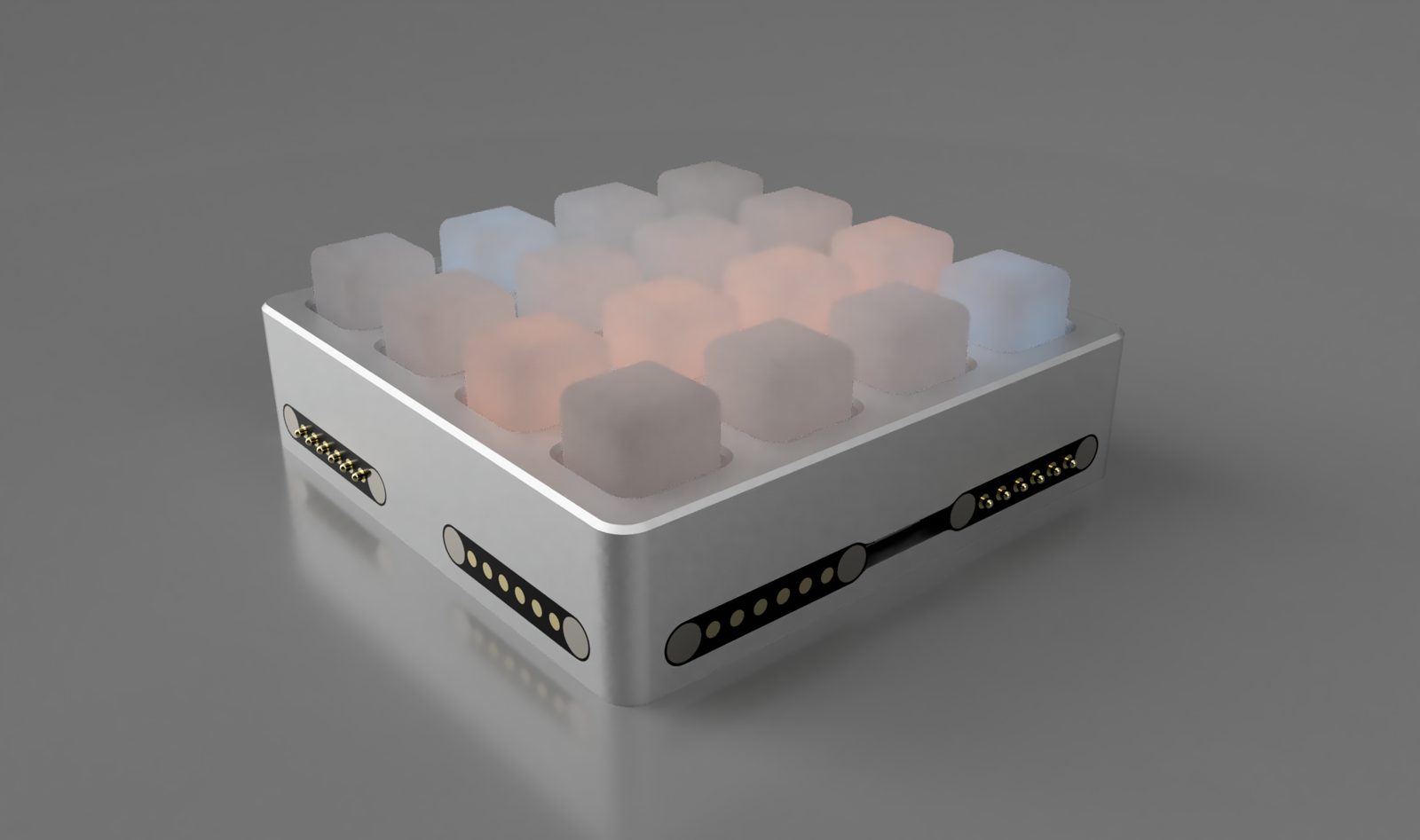 Fusion render of the enclosure and keys