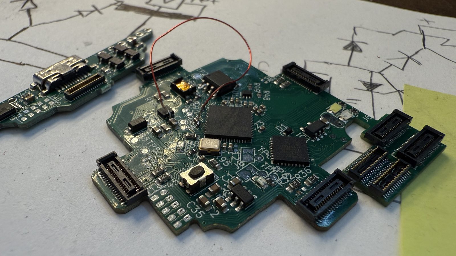 Assembled board