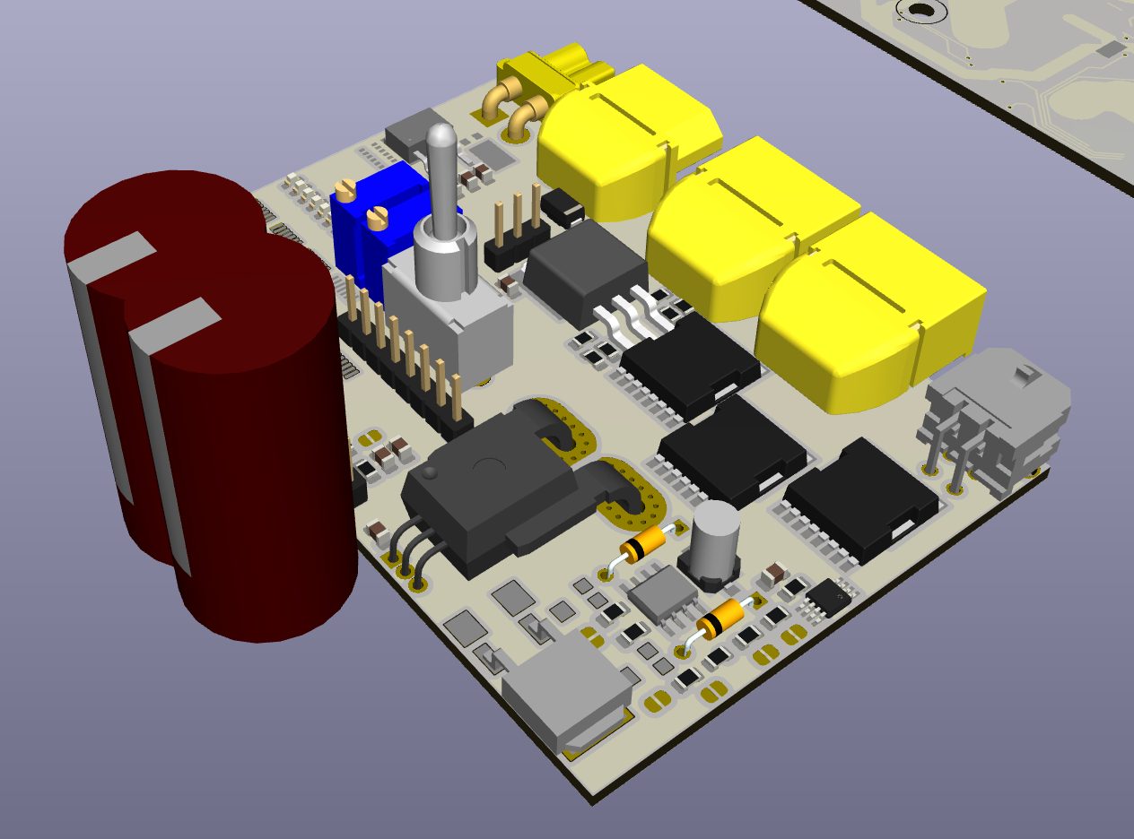 3D render of the board