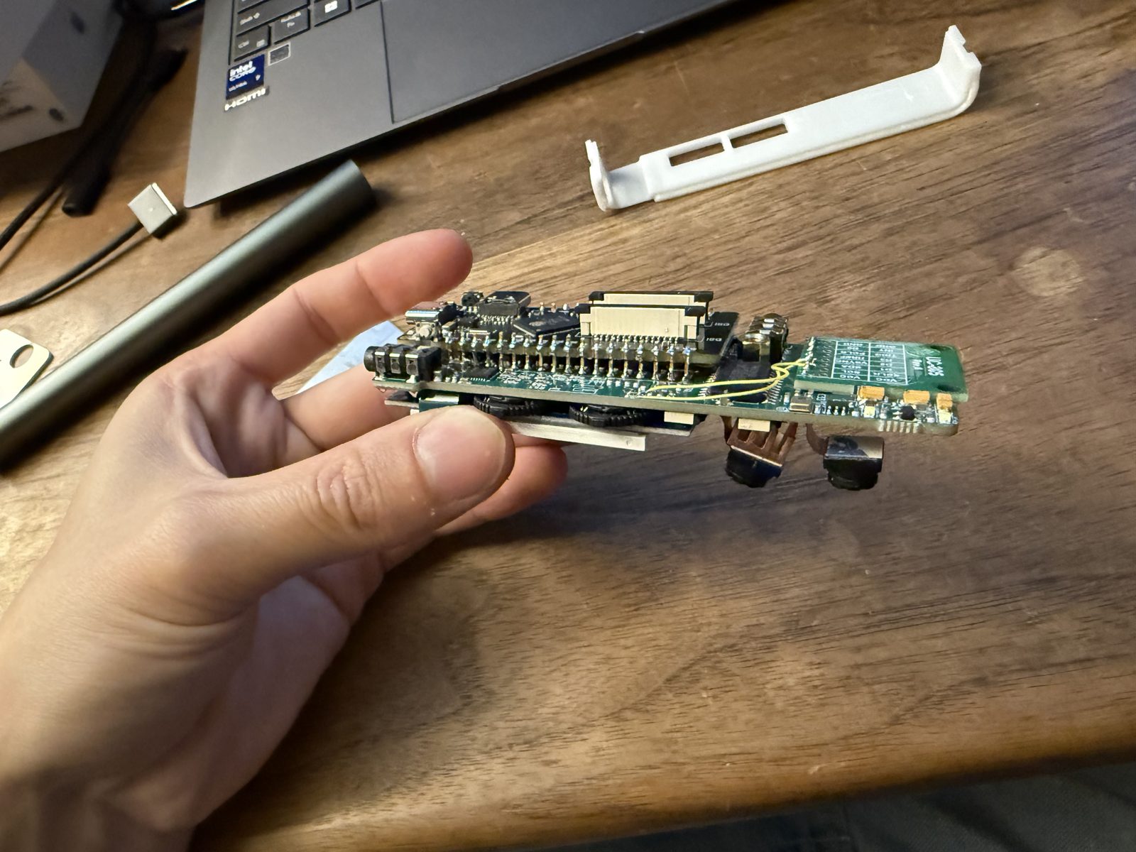 Board stack in hand